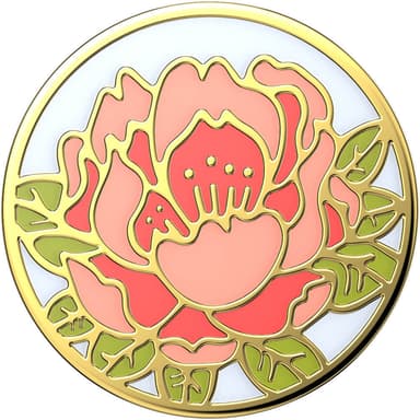 POPSOCKETS Enamel Blooming Peony Pink Avtagbart Grip med Ställfunktion Premium