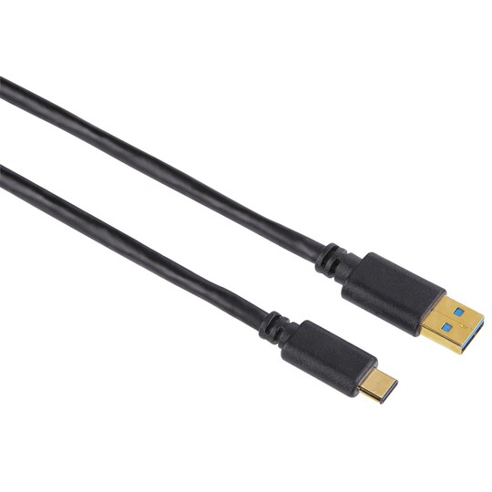 HAMA Kabel USB-C-USB-A 3.1 Hane-Hane Guld Svart 0.75m