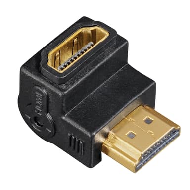 HAMA Adapter HDMI Vinklad Upp Hona-Hane Guld Svart