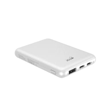 GEAR Powerbank 5000mAh LiPolymer Ultracompact 2A 1xUSB-C 1xUSB-A 1xMicroUSB Vit