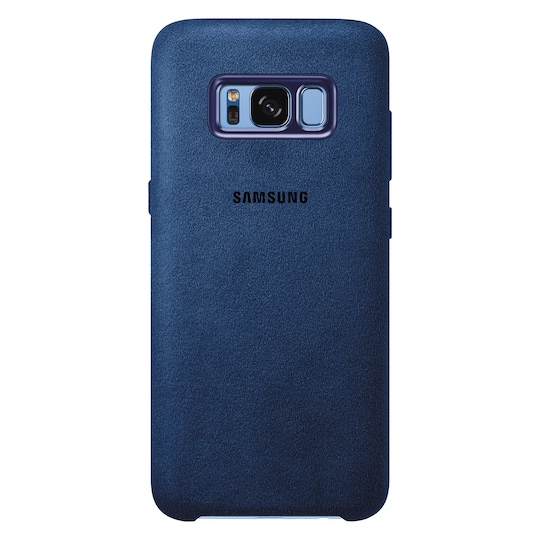 Samsung Galaxy S8 Alcantara fodral (blå)