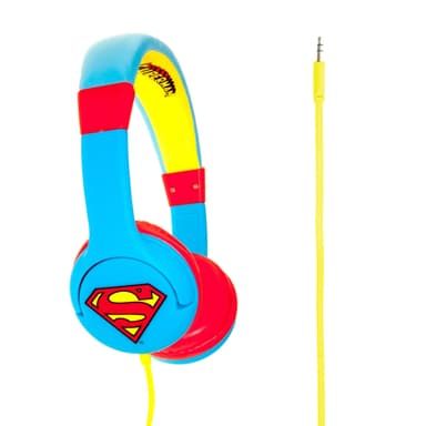 SUPERMAN 1 Hörlur Junior On-Ear 85dB Blå/Röd