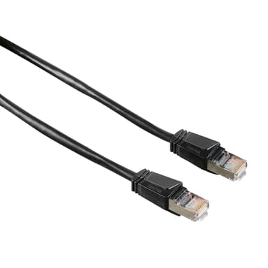 HAMA Nätverkskabel CAT5e STP Svart 1.5m