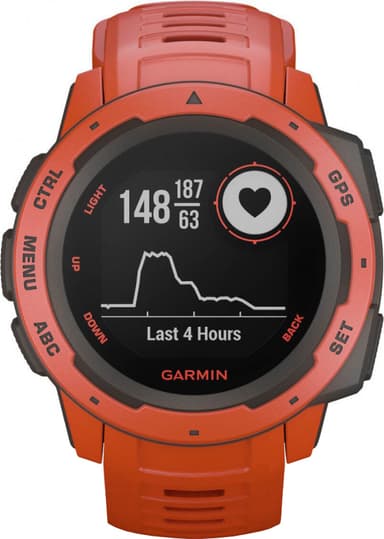 Garmin Instinct Röd - Träningsklocka