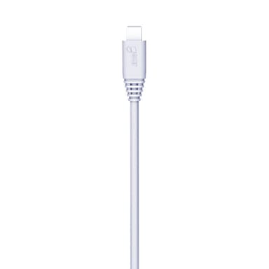 GEAR Laddare 12-24V 2xUSB 2,4A Vit MicroUSB Kabel Rund 1m