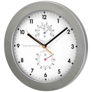 HAMA Väggklocka PG300 Radiokontrollerad Termo-/Hygrometer
