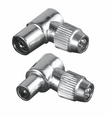 HAMA Kontakt Antenn-set 90° Koax Metal