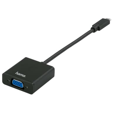 HAMA Adapter VGA-USB-C Hona-Hane Guld Svart