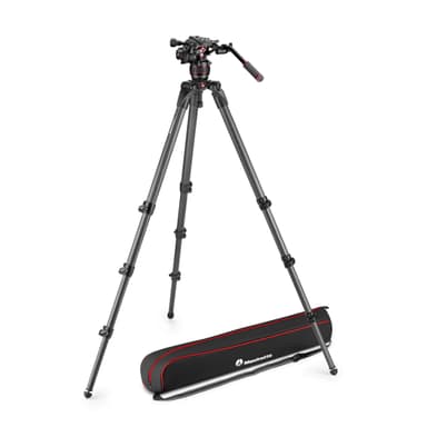 MANFROTTO Stativkit Video Nitrotech 608 + 536 Kolfiber