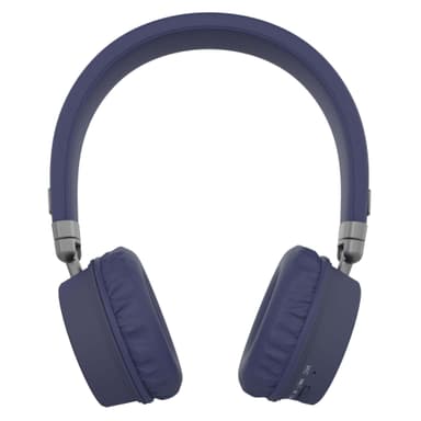 KITSOUND Hörlur Harlem On-Ear Trådlös Blå Mic