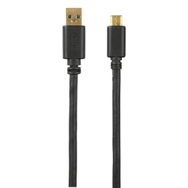HAMA Kabel USB-C-USB-A 3.1 Hane-Hane Guld Svart 1.8m