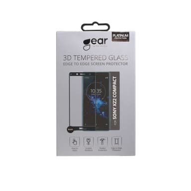 GEAR Härdat Glas 3D Full Cover Svart Sony Xperia XZ2 Compact
