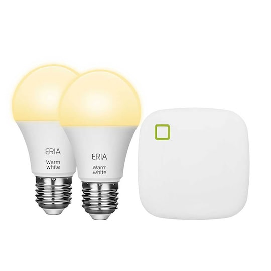 Aduro Smart Eria WarmWhite LED startpaket med Zigbee-hubb AS15066046