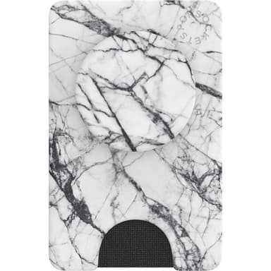 Popsockets PopWallet med löstagbart telefongrepp (Dove White Marble)