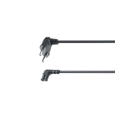 Hama vinklad apparatkabel C7 (1.5 m/svart)