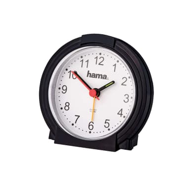 HAMA Väckarklocka Classic Svart/Vit