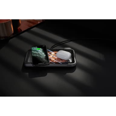 ZENS Dual Bordsladdare  QI Liberty 16 coils 2x15W Glass Top Edition (Apple & Samsung QC)