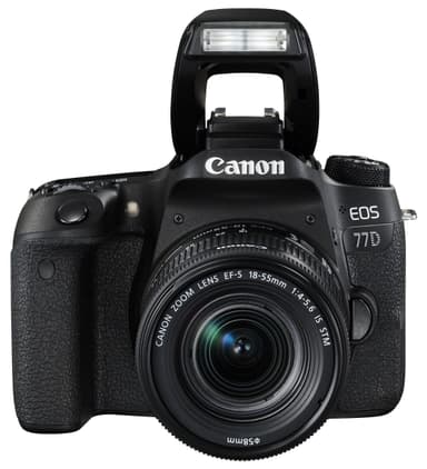 Canon EOS 77D systemkamera + 18-55mm IS STM objektiv