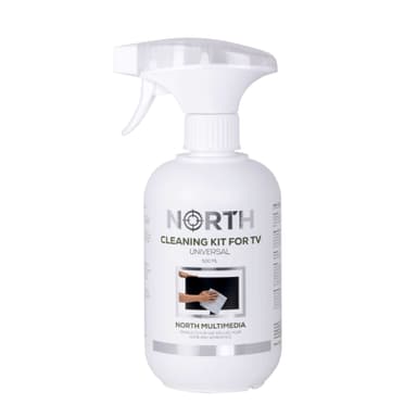 NORTH Rengöringskit TV Vätska 500ml och Rengöringsduk