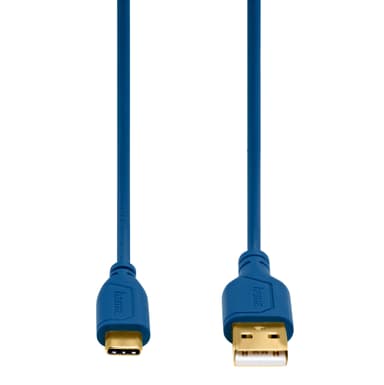 HAMA Kabel USB C Flexislim Blå 0.75m