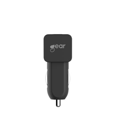 GEAR Laddare 12/24V 1xUSB 18W 3A Svart Quick Charge 3.0