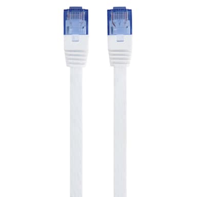 HAMA Kabel Nätverk CAT6 UTP Flat Vit 10m