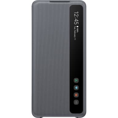 Samsung Galaxy S20 Plus Clear View fodral (grått)