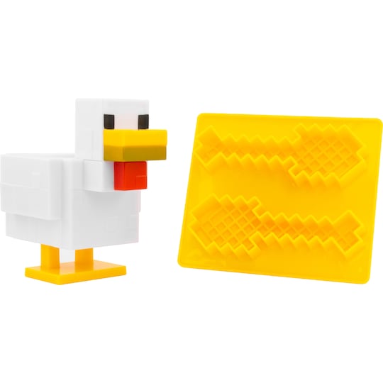 Paladone Minecraft Chicken äggkopp och toastskärare