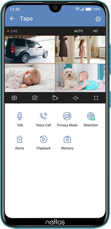 TP-Link C100 Full HD WiFi Home säkerhetskamera