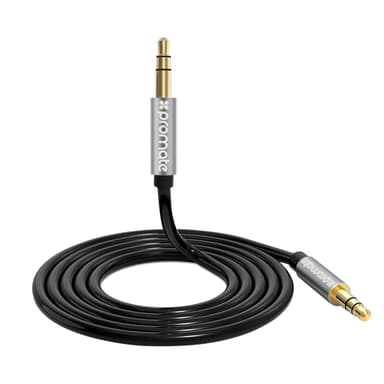 Promate AUXKIT universal stereo-ljudkabel, stereo Y- splitter och stereo ljudkabel förlängare 3 I 1 kit 1m svart