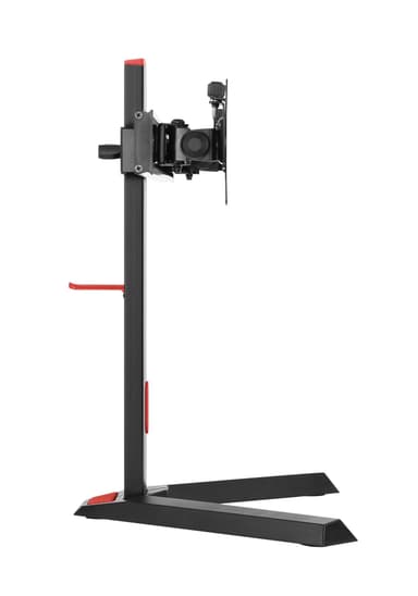 Skärmstativ för dubbla skärmar 17-27 tum med spiralfjäder, lutbar, roterbar och vridbar, max vikt per skärm 7kg, VESA 75x75,100x100