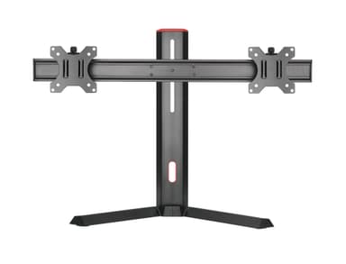 Skärmstativ för dubbla skärmar 17-27 tum med spiralfjäder, lutbar, roterbar och vridbar, max vikt per skärm 7kg, VESA 75x75,100x100