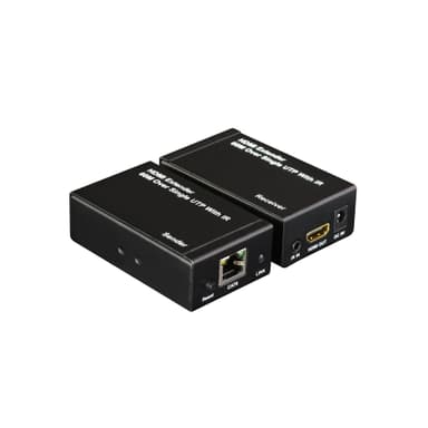 NÖRDIC HDMI Förlängare över CAT6 TP kabel, 1080p 60Hz 60m 3D med IR