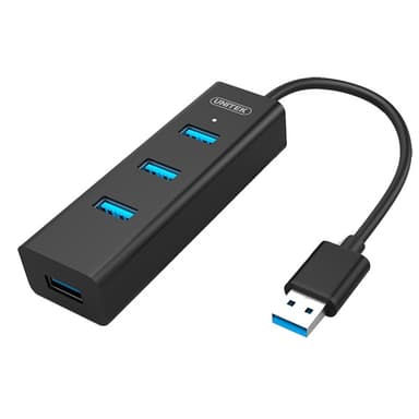 UNITEK Y-3089 Superspeed USB A 5Gbps hubb med 4 portar