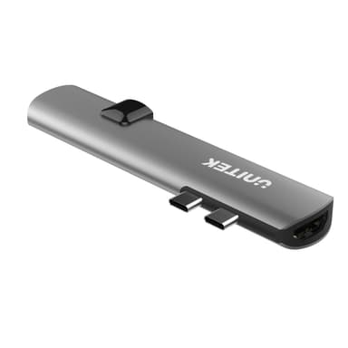 UNITEK D008A Compact Dual USB3.1 Type-C Multi-Port Hub for Macbook Pro