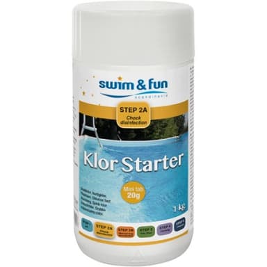 Klor starter dagsklor tabs 20 g 1 kg swim & fun