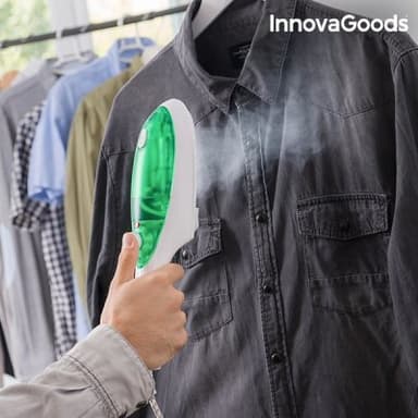 Vertikalt ångstrykjärn innovagoods 800w grönvitt