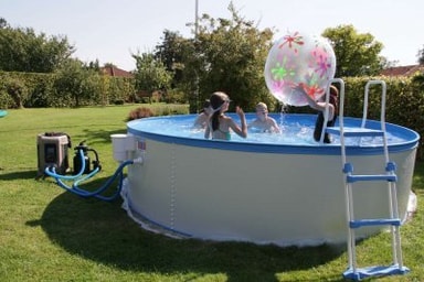 KRETA FAMILY SWIMMINGPOOL 8.150L Ø 3,5/0,9 METER Swim & Fun Elgiganten