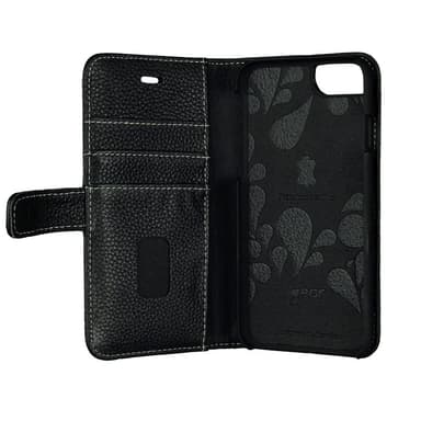 Gear Onsala iPhone 6/7/8/SE Gen. 2/3 plånboksfodral i läder (svart)