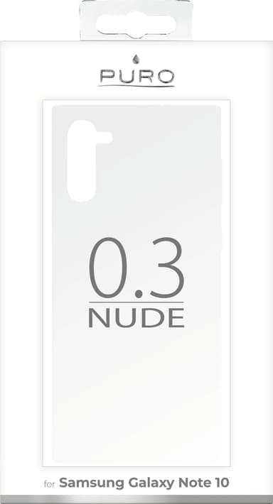 Puro 0.3 Nude Samsung Galaxy Note10 fodral (transparent)