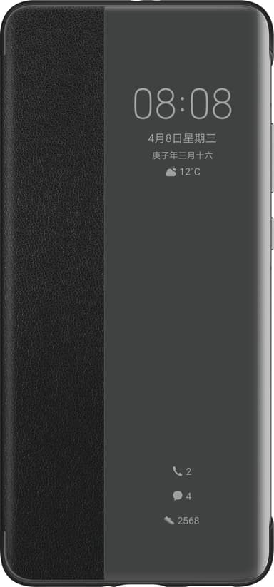 Huawei P40 Pro Smart View flipfodral (svart)