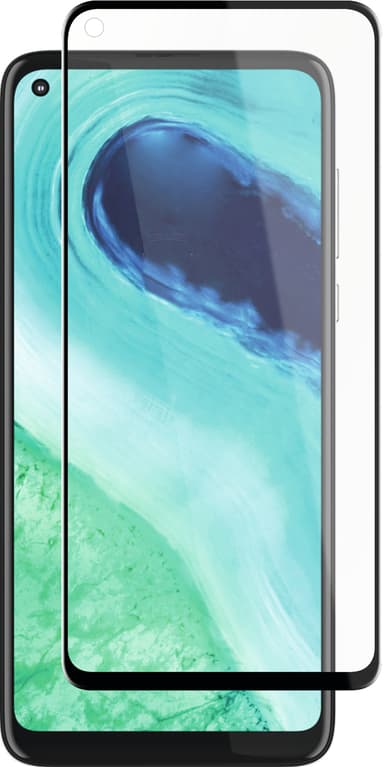 Panzer Full-Fit Motorola Moto G8 skärmskydd (svart)