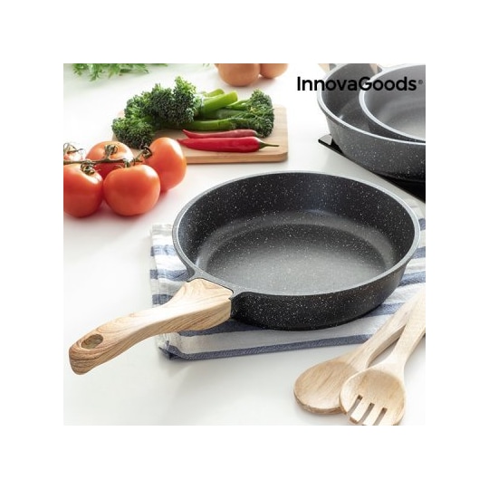 Innovagoods (24 cm) granite-effect premium frying pan