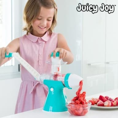 Juice- och glassmaskin med vev juicy joy