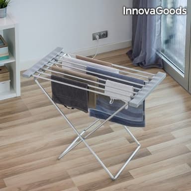 Elektriskt torkställ innovagoods 120w grå (8 ribbor)
