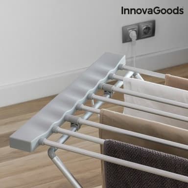 Elektriskt torkställ innovagoods 120w grå (8 ribbor)
