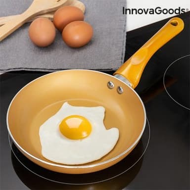 Innovagoods golden-effect pan set (5 pieces)