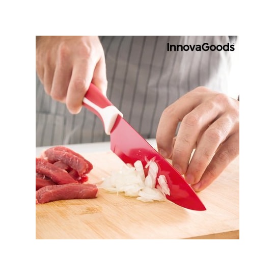 Keramiska köksknivar och skalare innovagoods (6 delar)