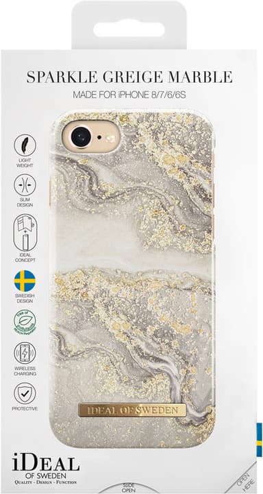 iDeal of Sweden fodral för iPhone 6/7/8/SE Gen. 2/3 (greige marble)