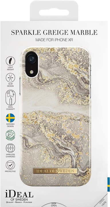 iDeal of Sweden fodral för iPhone Xr (sparkle greige marble)